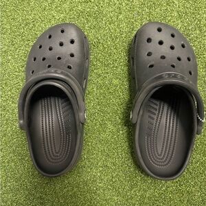 CROCS Kids Black Slip-On Sneakers